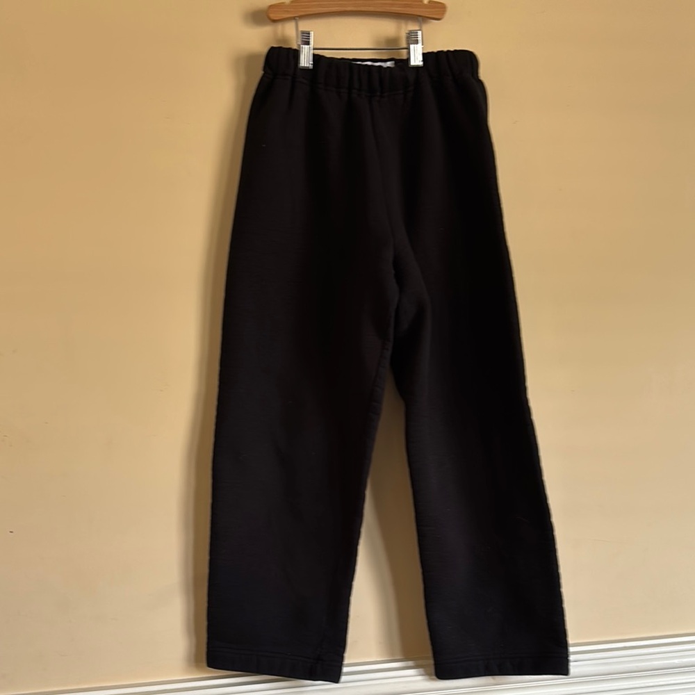 Dodger Basic Black Straight/Flare Sweatpants Size Medium